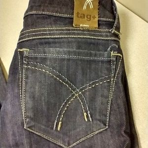 Tag jeans 29"W X 32.5"L inseam dark blue boot cut
